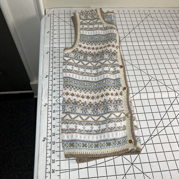 Jantzen Classics Vintage Womens Hand Embroidered Sweater Vest Grannycore M - Picture 7 of 7